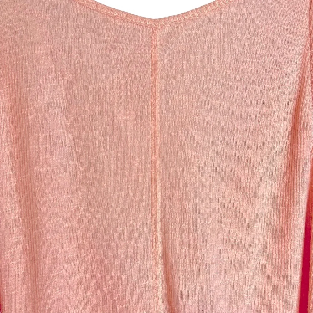 Free People Sleek N Easy Deep V Back Swing Tank Ballet Romantic Feminine Small